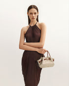 Hana Mini Tote Bag - Brown Canvas