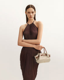 Hana Mini Tote Bag - Brown Canvas