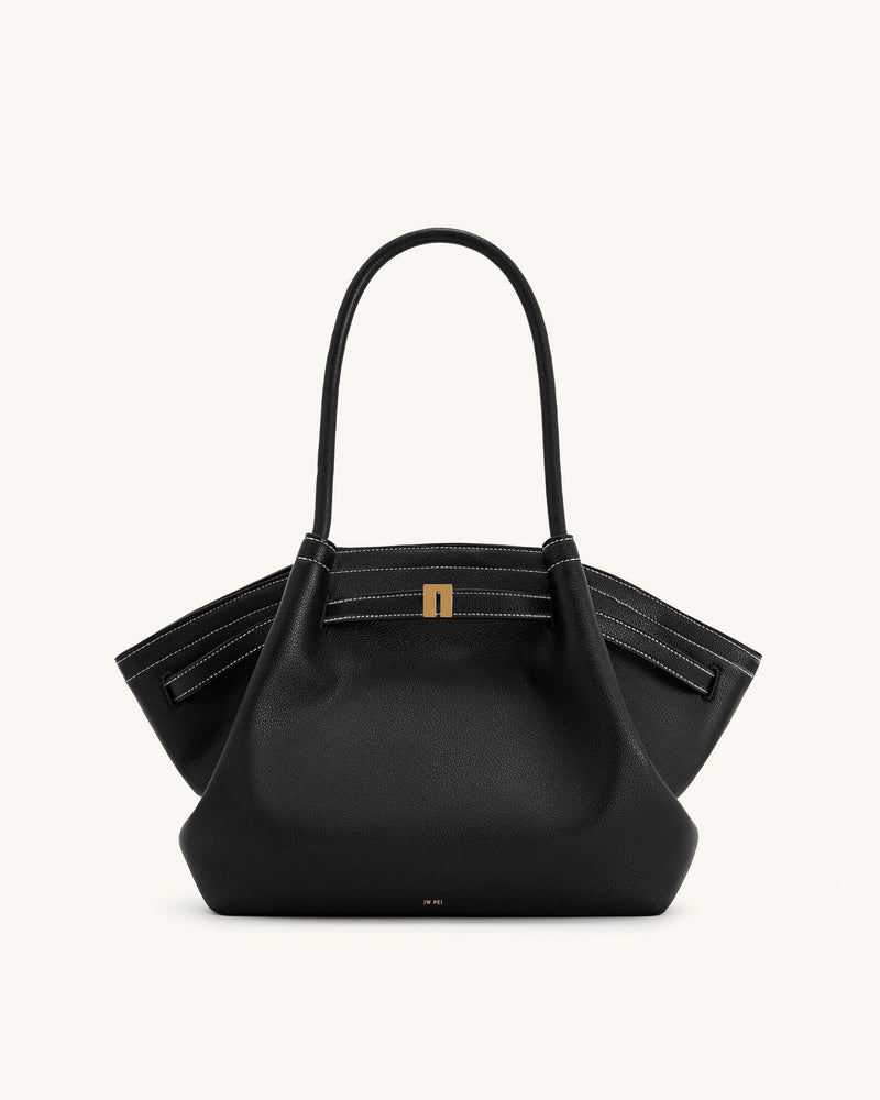 Hana Medium Tote Bag - Black