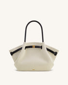 Hana Medium Tote Bag - Black Canvas