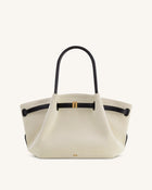 Hana Medium Tote Bag - Black Canvas