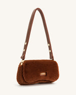 Joy Faux Fur Shoulder Bag - Caramel