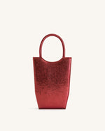 FEI Metallic Phone Bag - Red Ochre Lizard