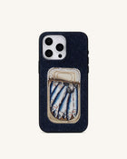 Sardine Tin Artificial Crystal Phone Case - Blue