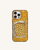 Popcorn Tin Artificial Crystal Phone Case - Yellow