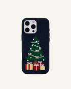 Christmas Tree Bling Phone Case - Black