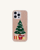 Christmas Tree Bling Phone Case - Gold