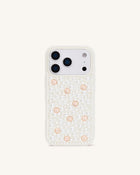 Pearl Embellished Phone Case - White