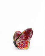 Paisley Crystal Butterfly Clutch - Multicolor