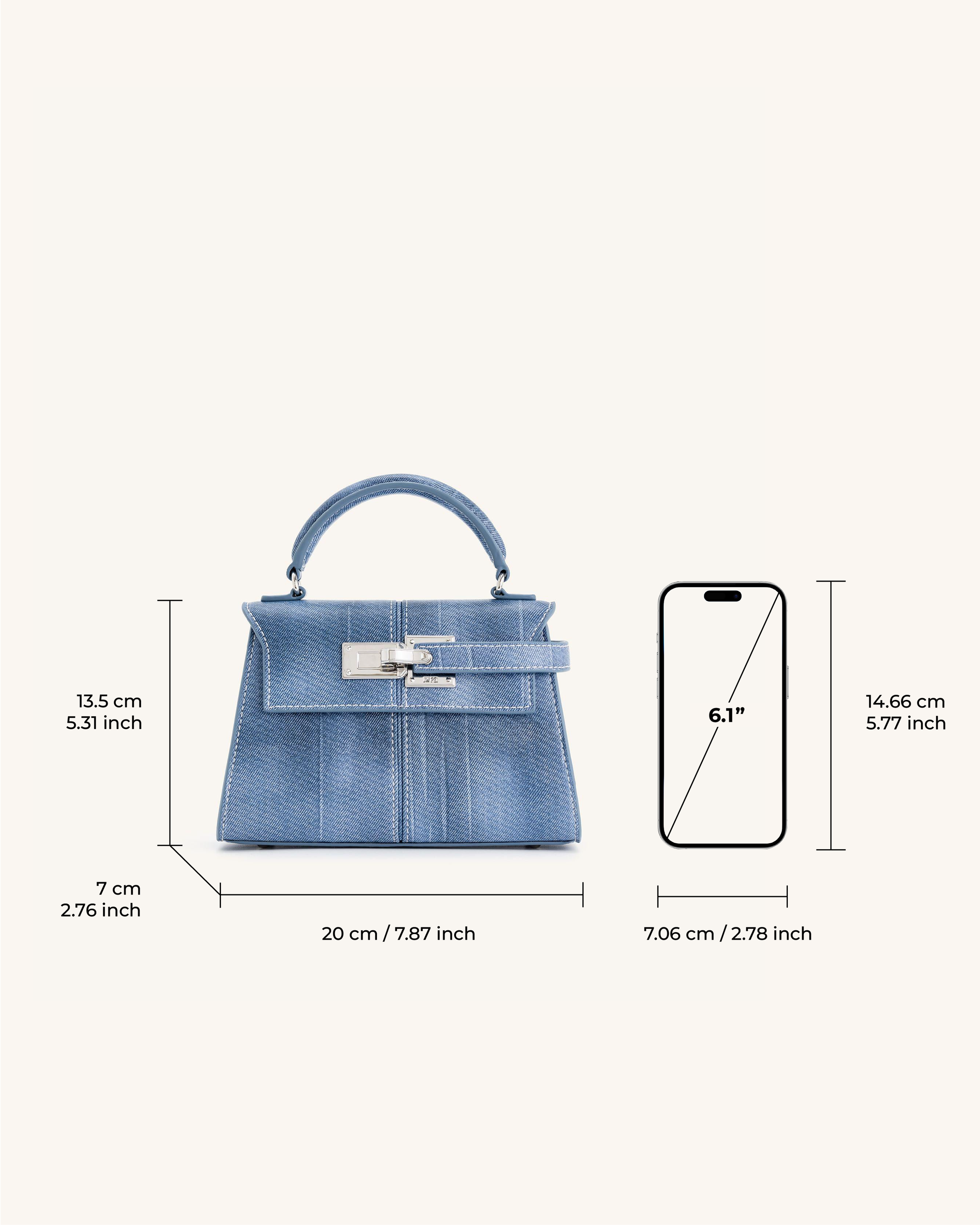 Elise Top Handle Bag - Blue