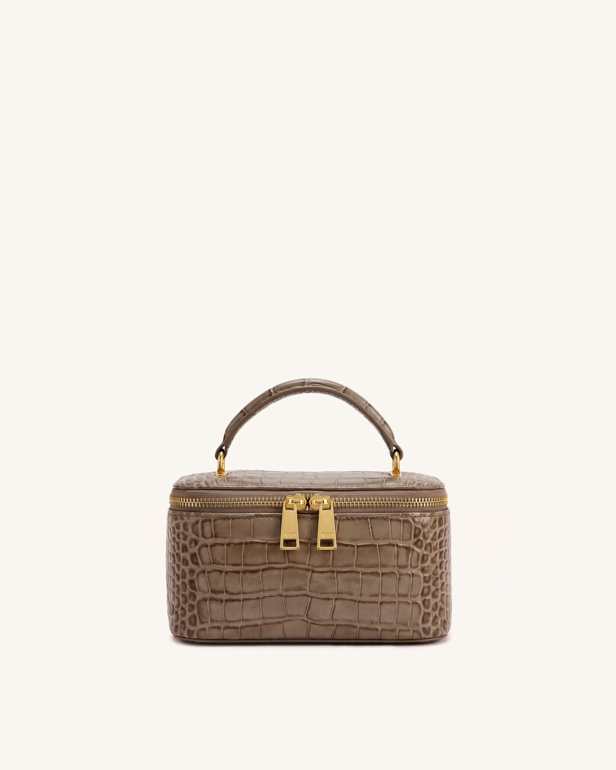 Virella Vanity Top Handle Bag - Brown Croc
