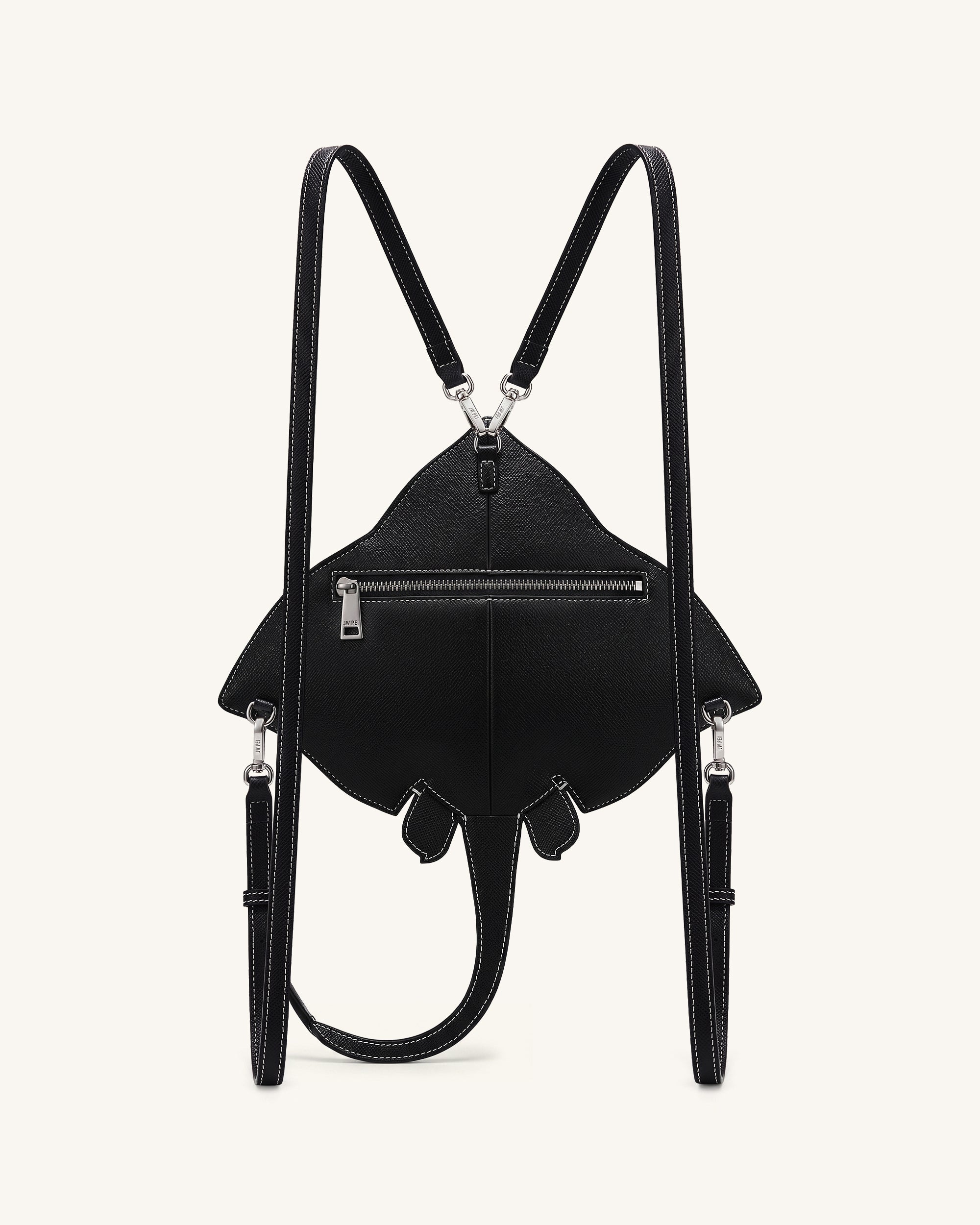 Odelle Manta Ray Crossbody Bag - Black