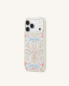 Vintage Romance Swan Pearl Shell Phone Case - White