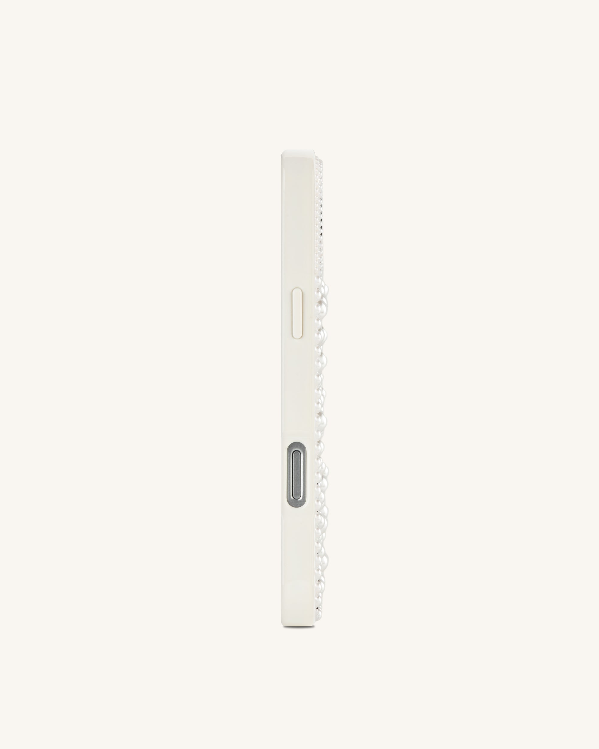 Orca Pearl Embellished Phone Case - White