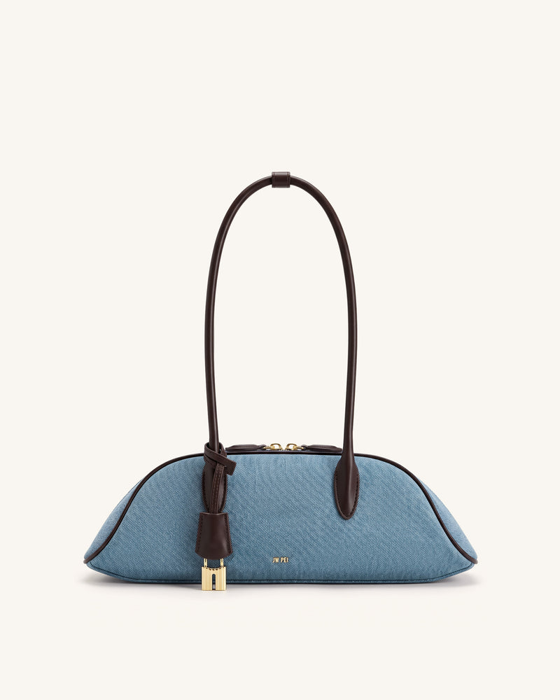 Zora Shoulder Bag - Light Blue Denim