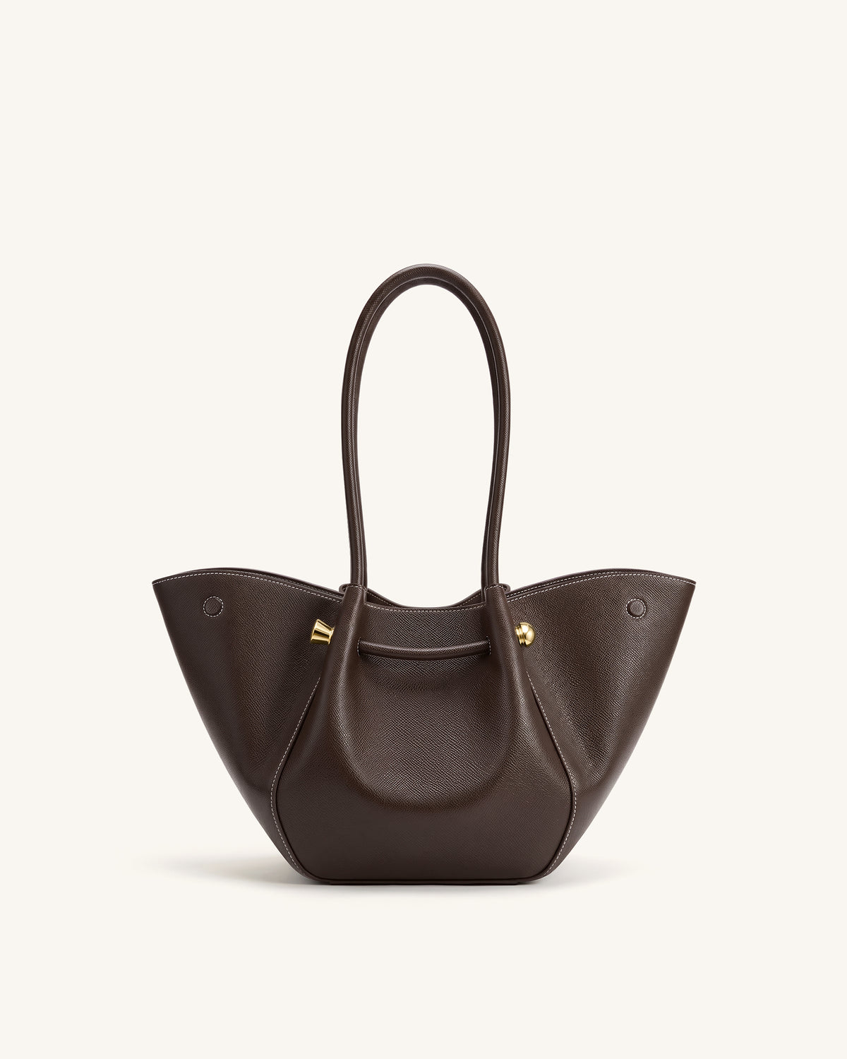 Naomi Winged Tote Bag - Dark Brown