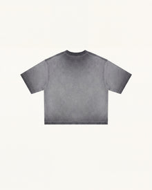The Radiant 3D Pearl Butterfly  Tee - Acid Charcoal