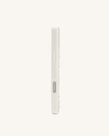 Lemon Slice Faux Pearl Phone Case - White