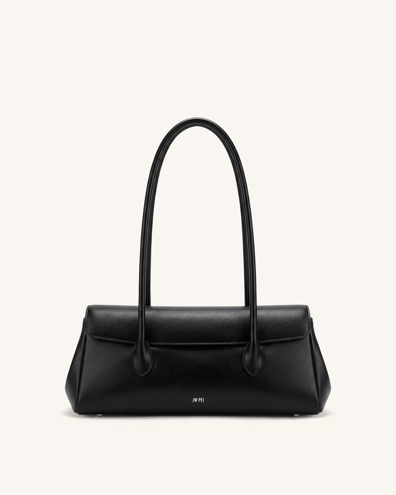 Solenne East-West Shoulder Bag - Black