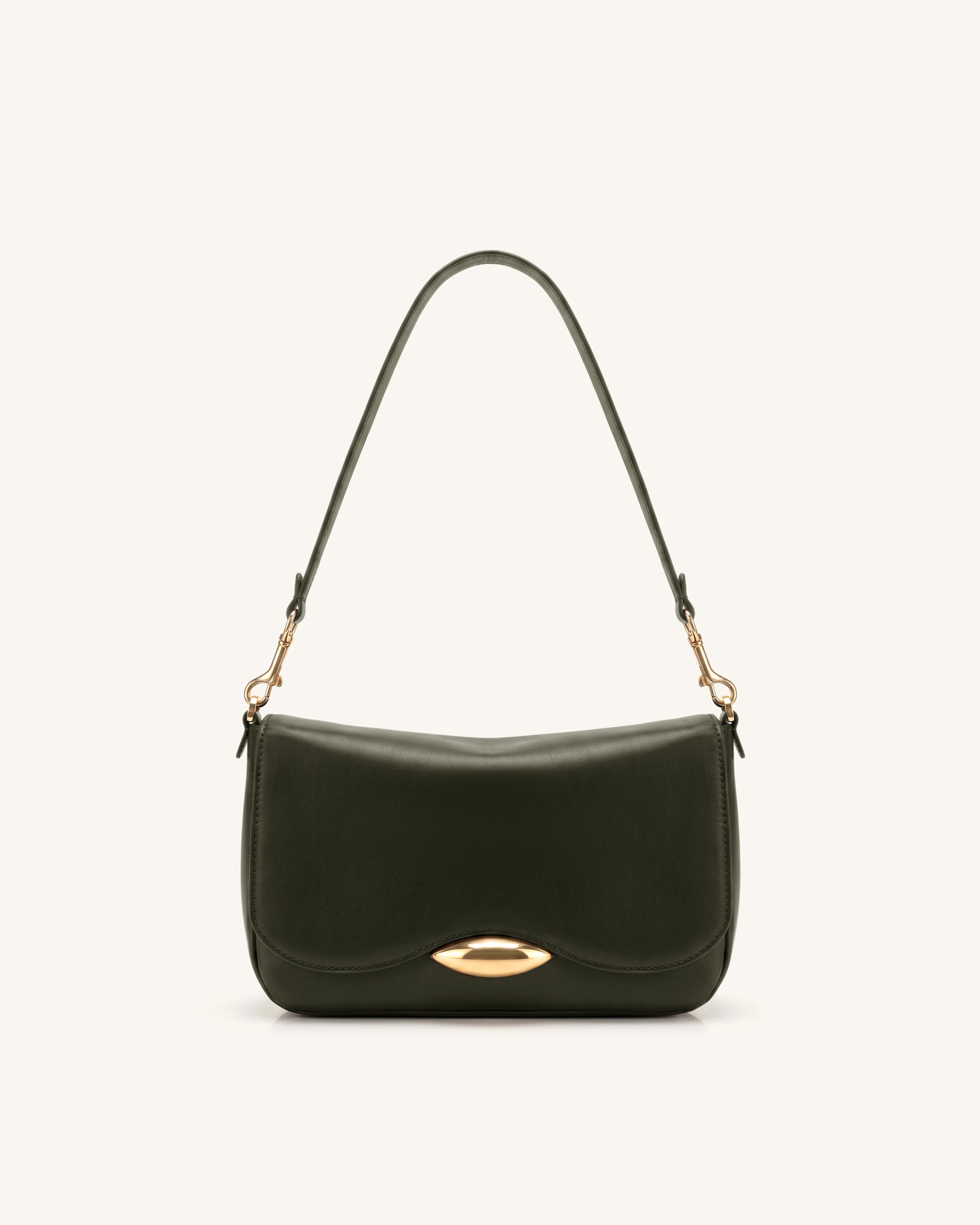 Sofia Classic Flap Shoulder Bag - Green