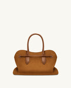 Adele Metal Rope Knot Tote Bag - Caramel Brown