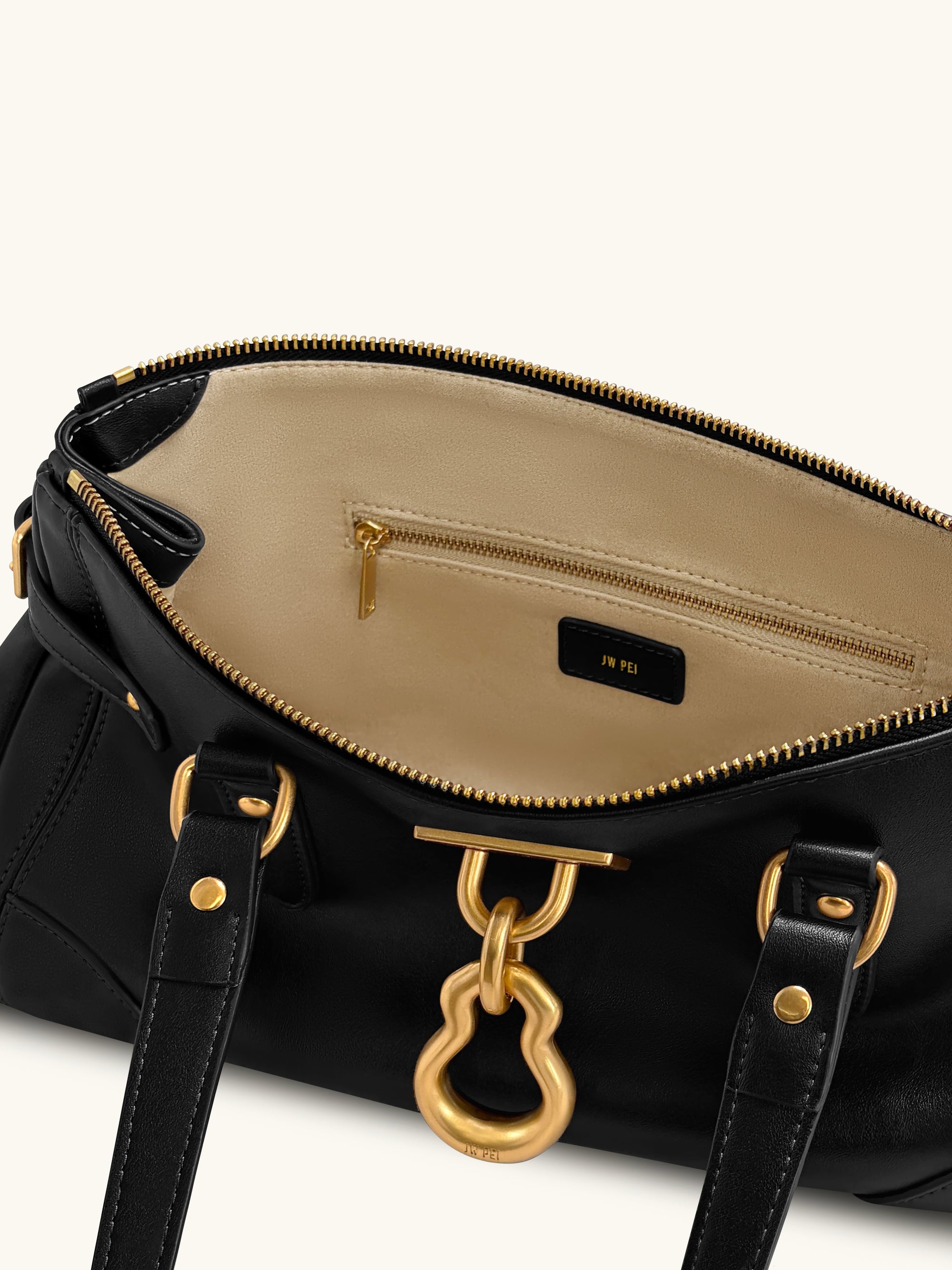 Yvette Elongated Tote Bag - Black