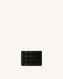 Woven Texture Card Holder - Black