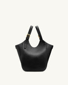 Ines Padlock Tote Bag - Black