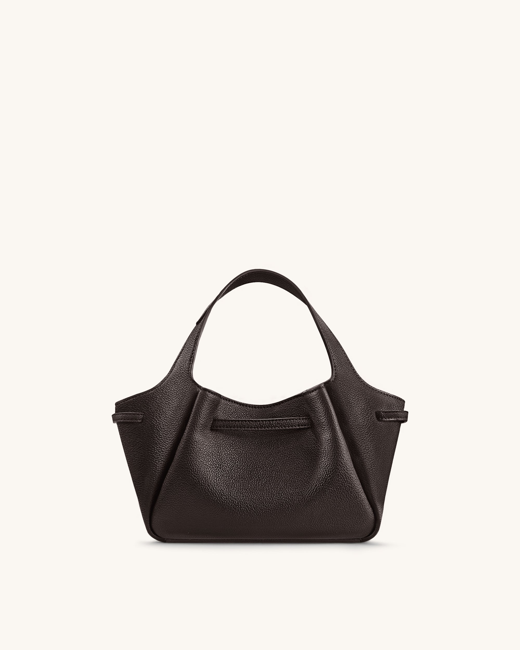 Mabel Soft Bow Tote Bag - Dark Brown