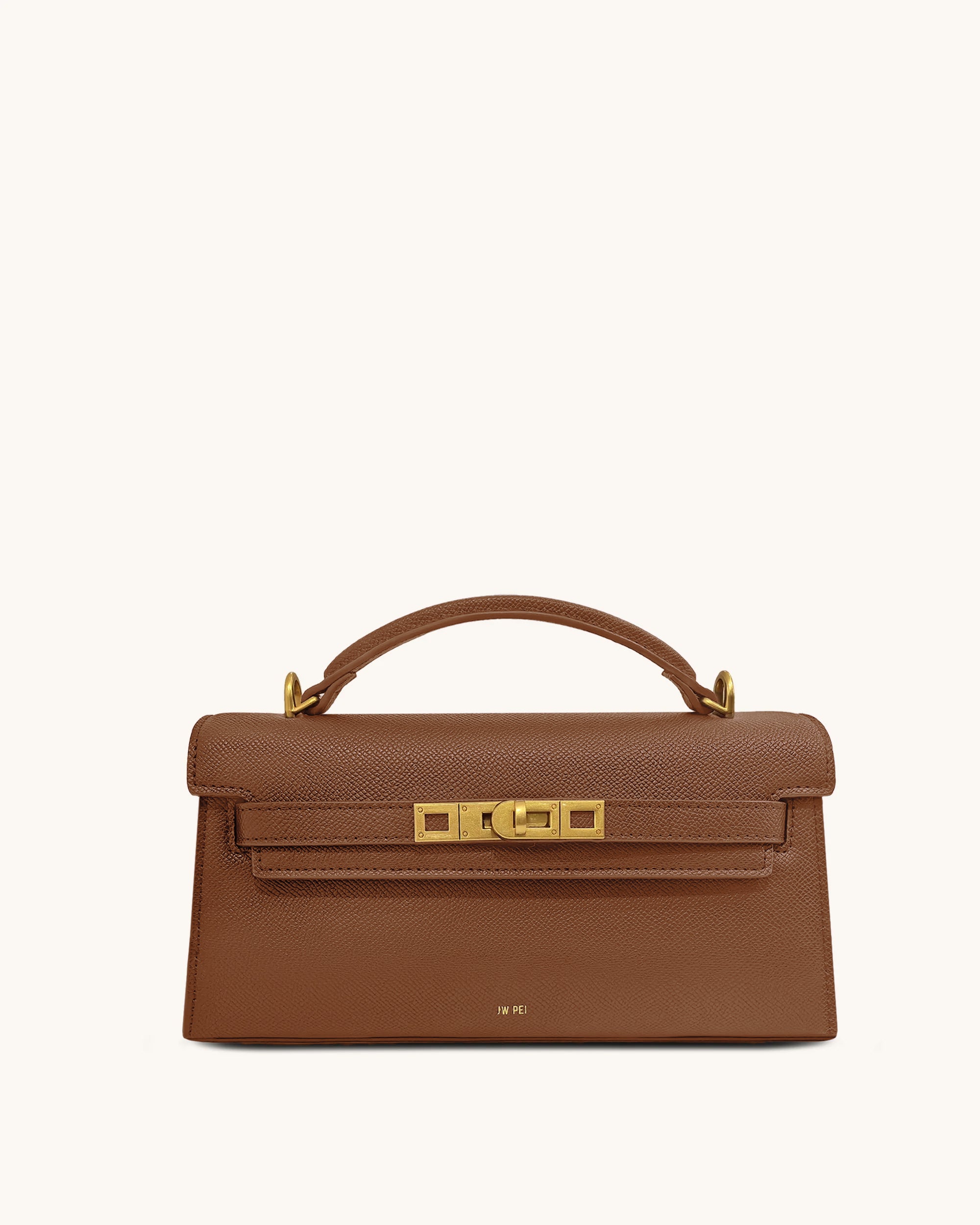 Noor Top Handle Bag - Brown
