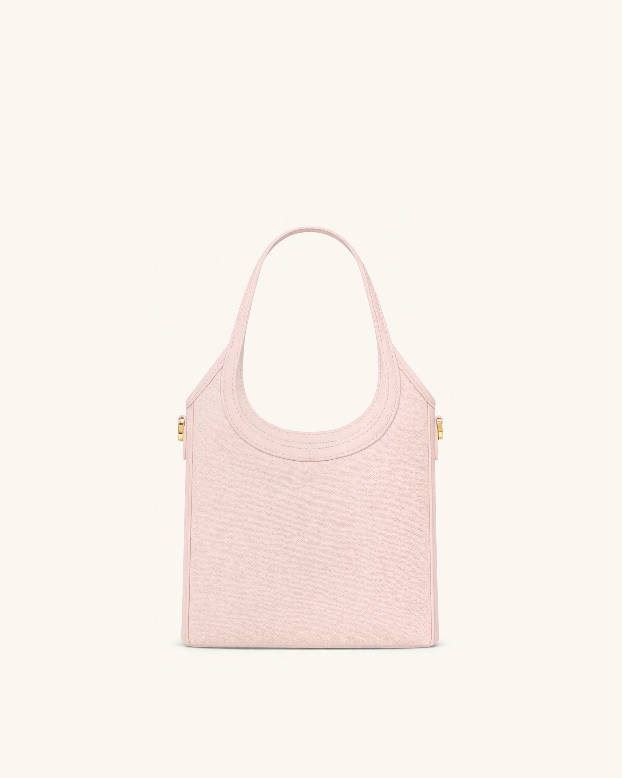 Brooke Mini Belted Embellished Orchid Beaded Top Handle Bag - Pink