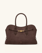Adele Large Metal Rope Knot Tote Bag - Mocha Brown