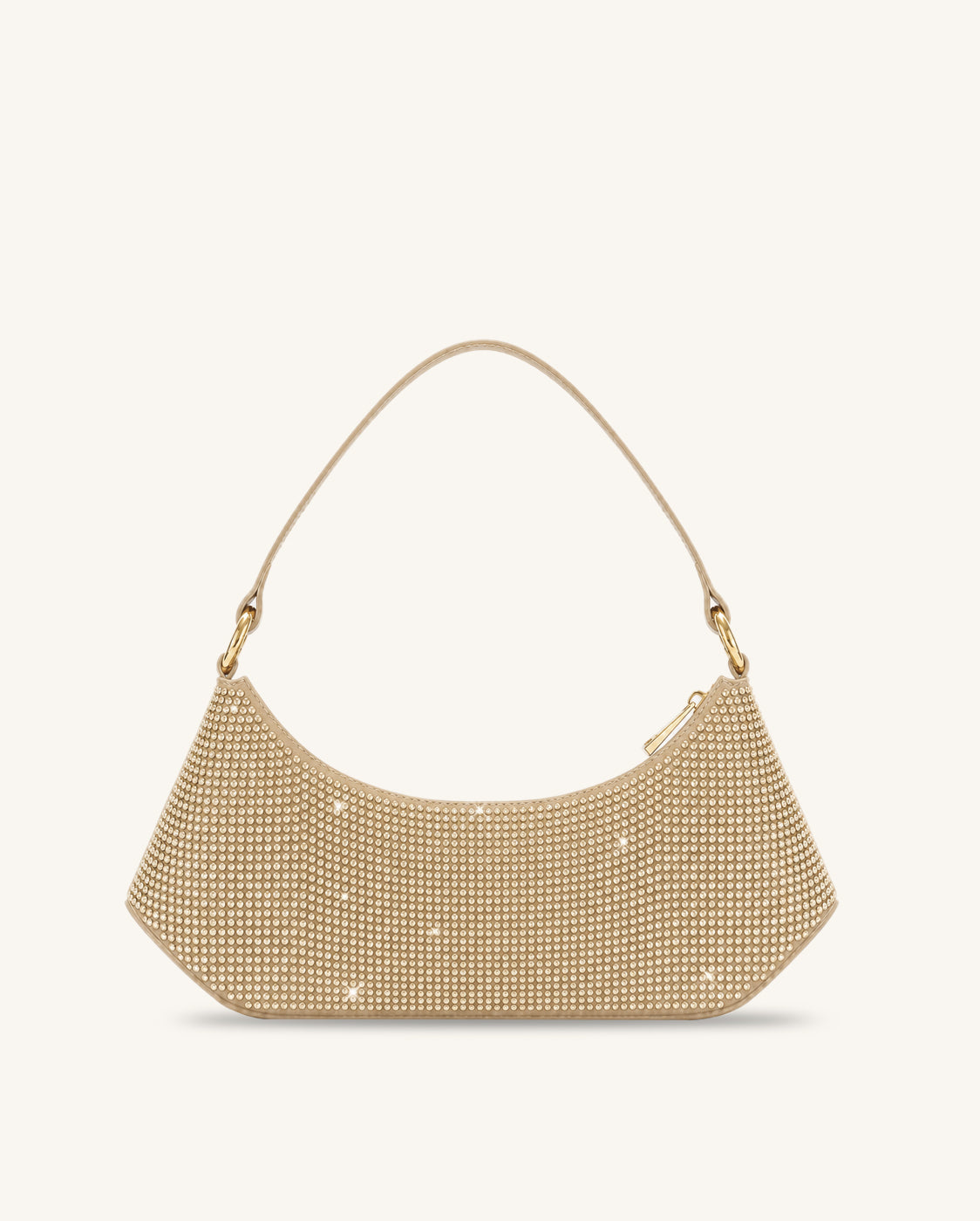 Lily Artificial Crystal Shoulder Bag - Champagne