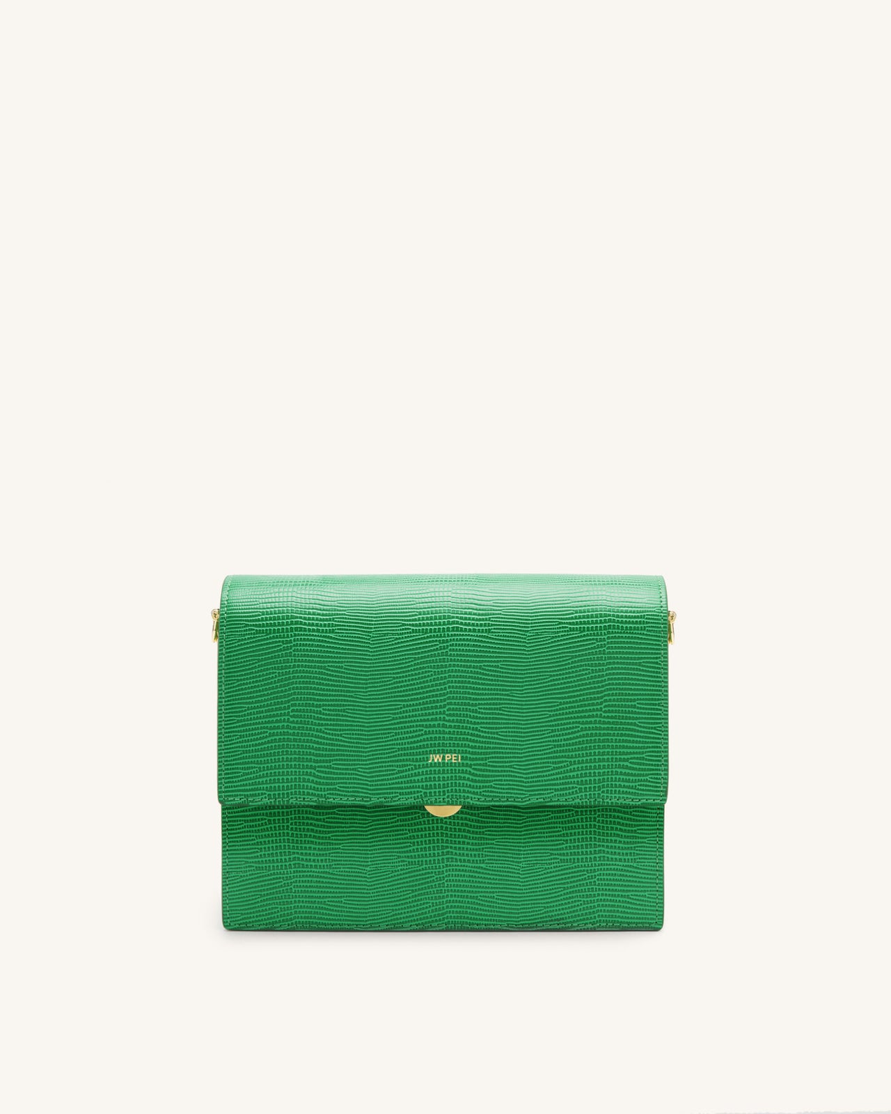 Mini Flap Crossbody - Grass Green Lizard