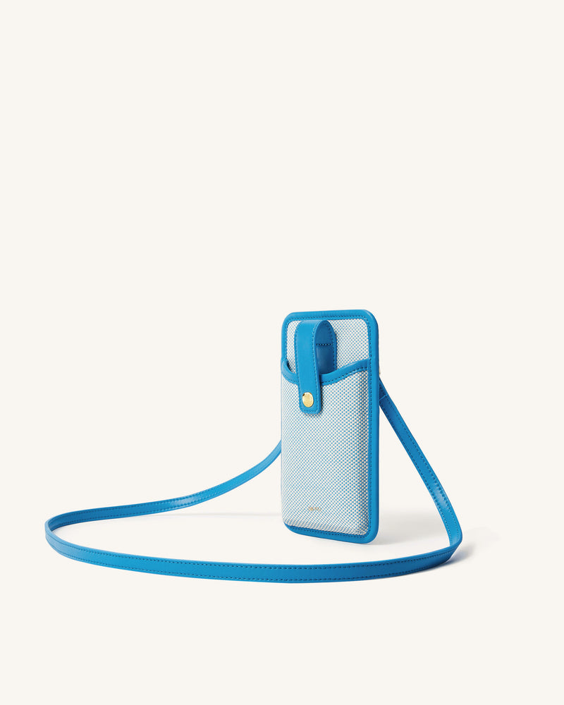 Aylin Canvas Phone Bag - Lake Blue