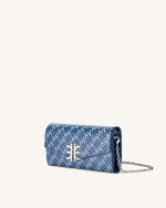 FEI Chain Clutch Bag - Navy