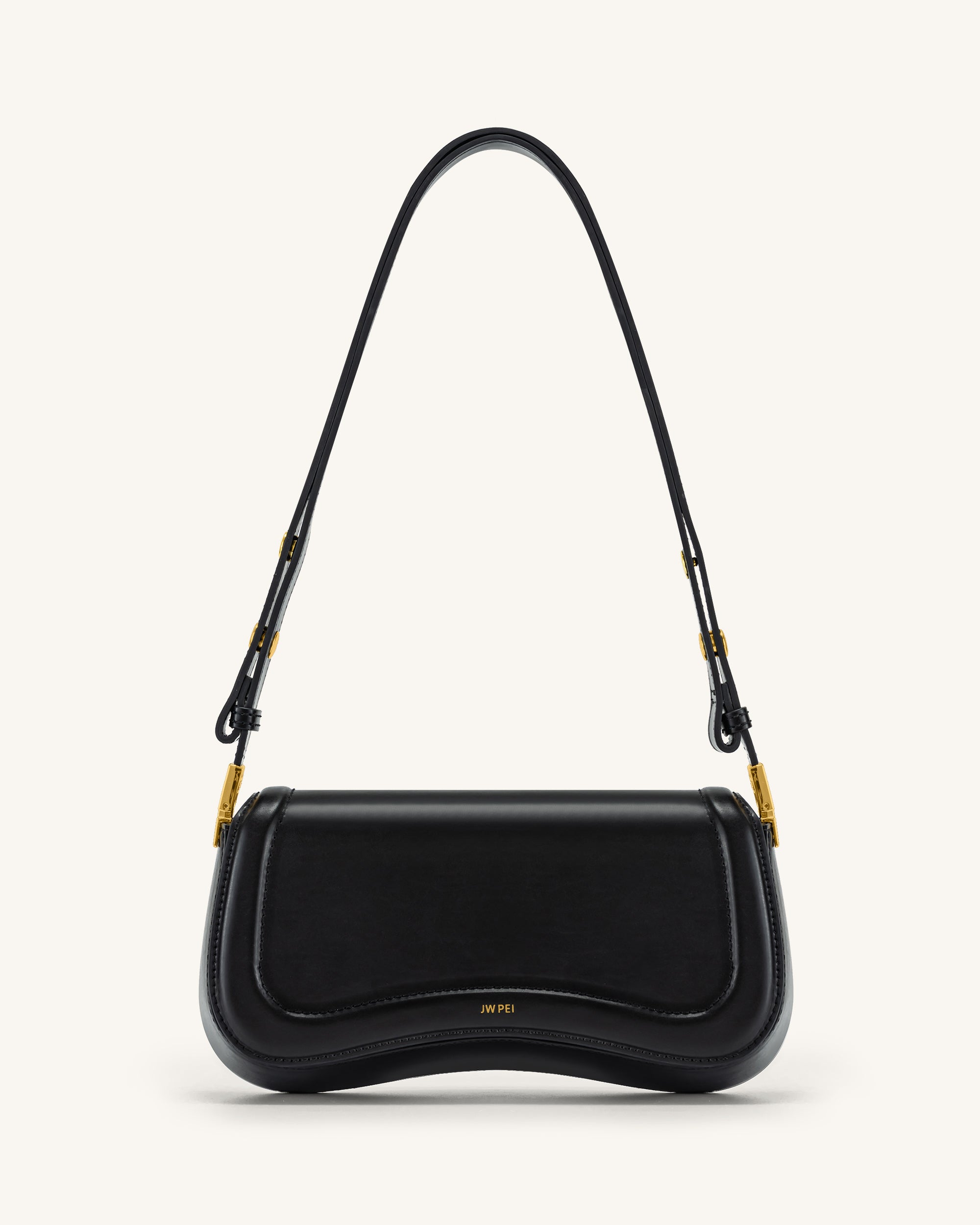 Uma Black Leather Crossbody Bag