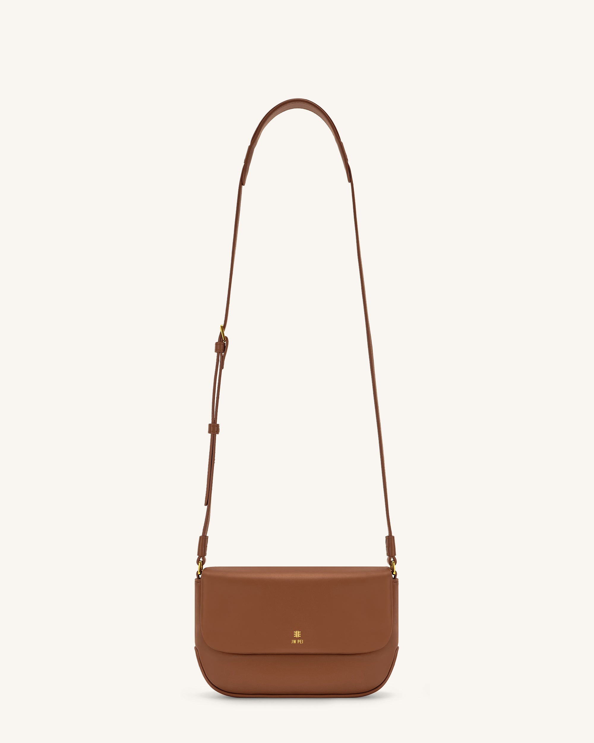 Debby Flap Crossbody  Bag - Brown
