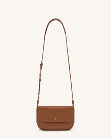 Debby Flap Crossbody  Bag - Brown