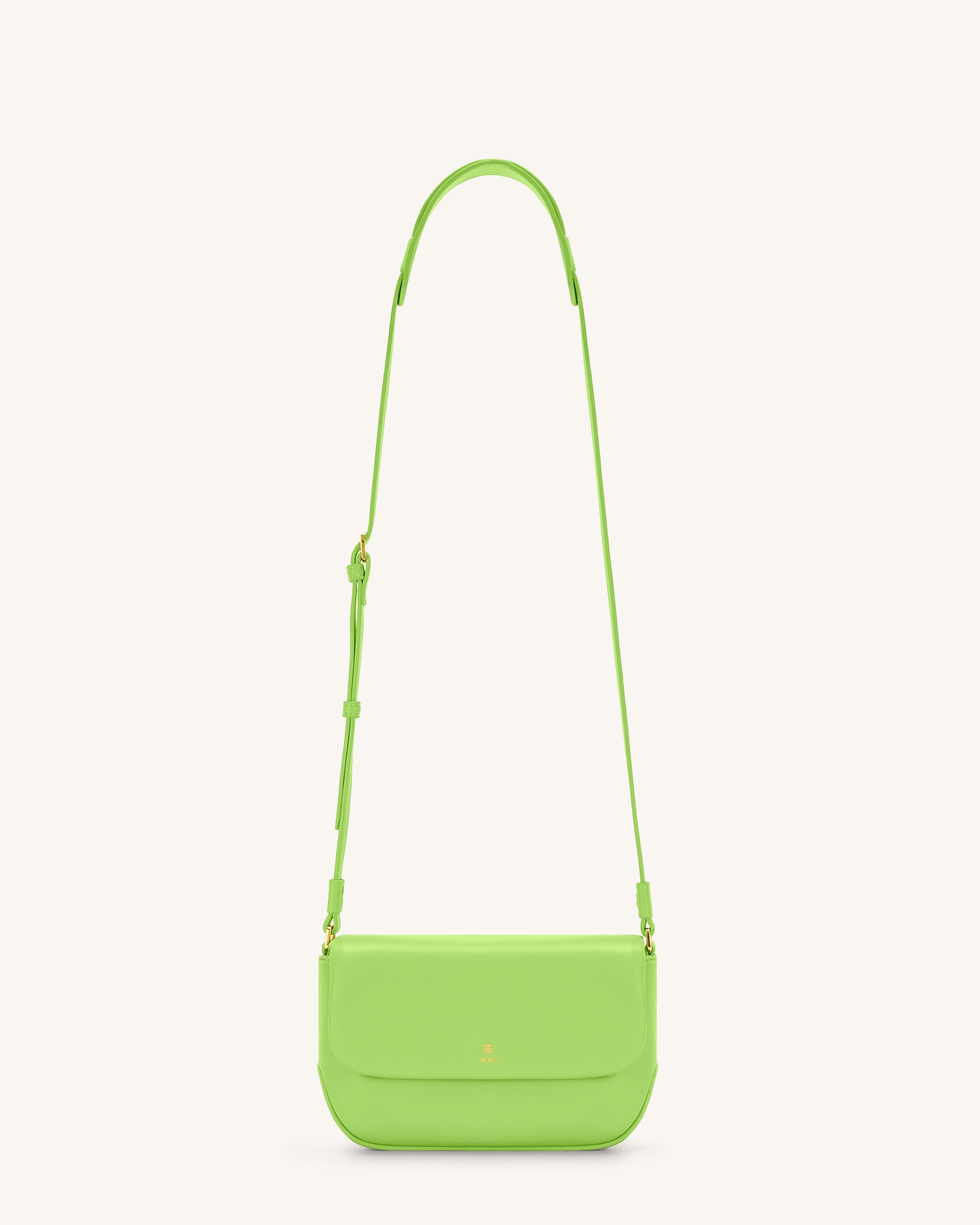 Debby Flap Crossbody  Bag - Lime Green