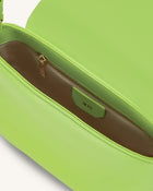 Debby Flap Crossbody  Bag - Lime Green