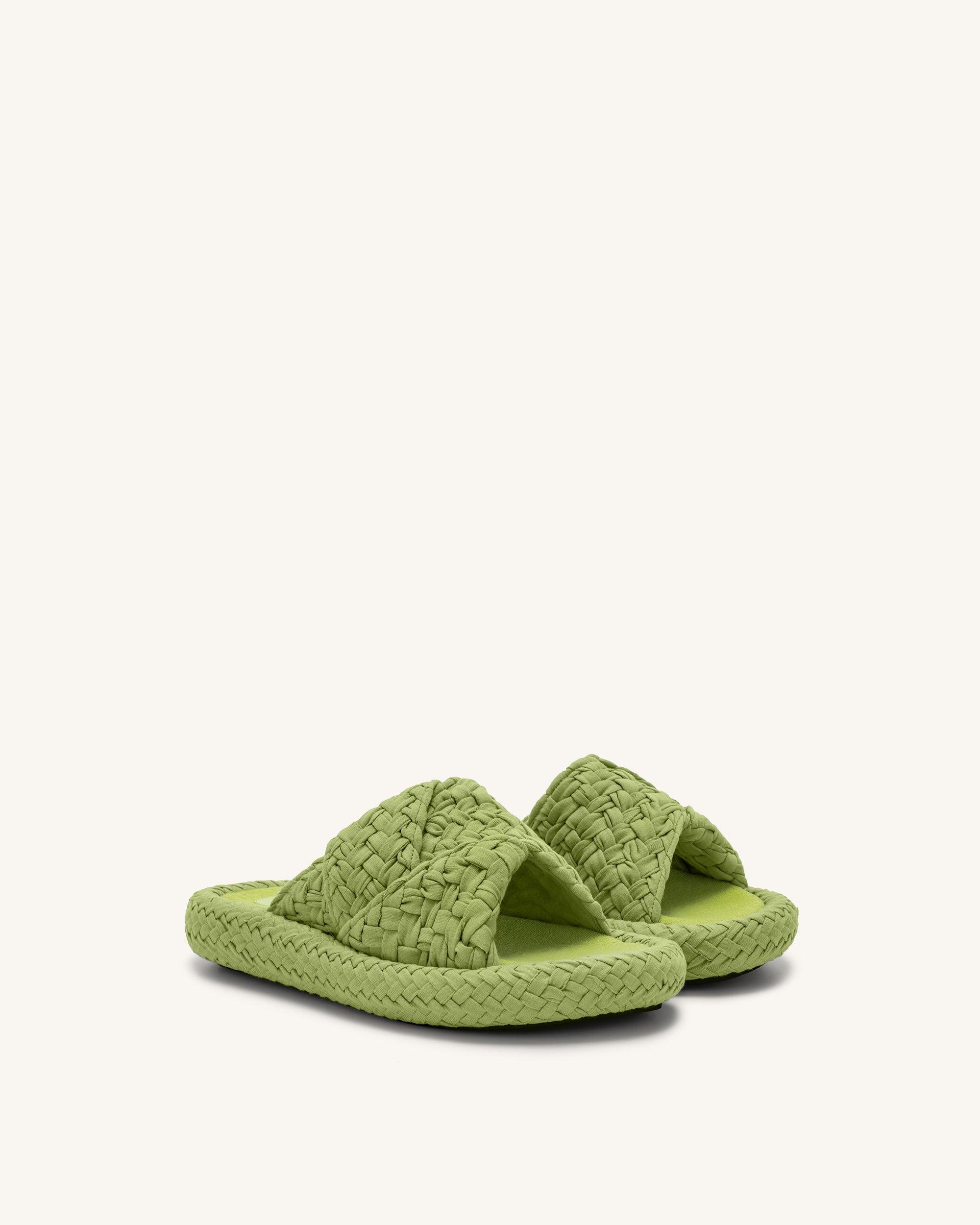 Lilah Woven Platform Sandal - Lime Green - JW PEI