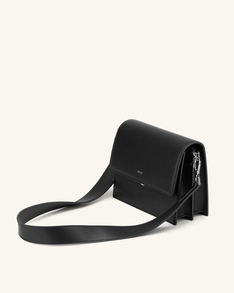 Mini Flap Crossbody - Black