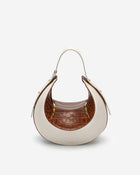 Rantan Bag - Beige & Brown Croc