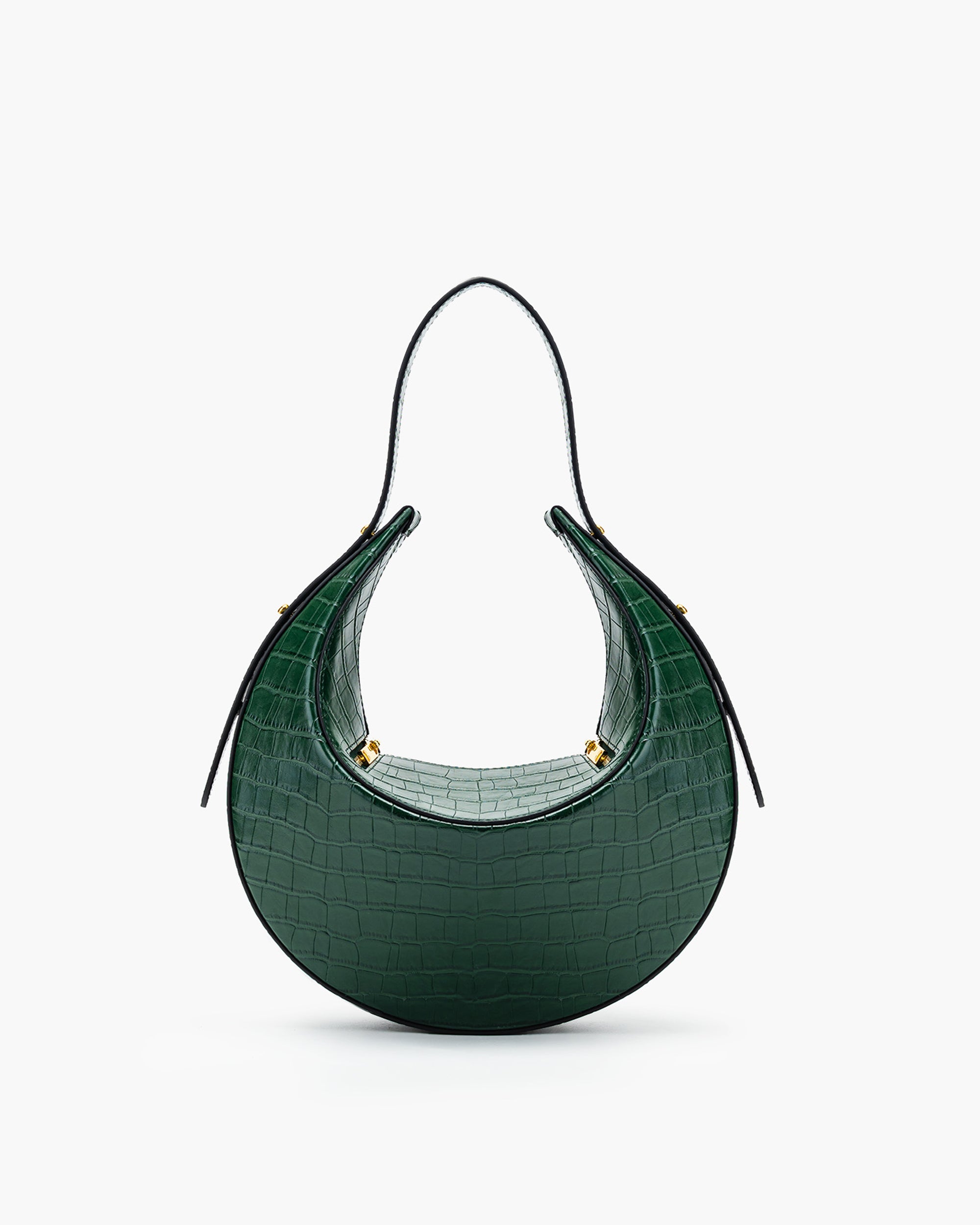 Rantan Bag - Dark Green Croc