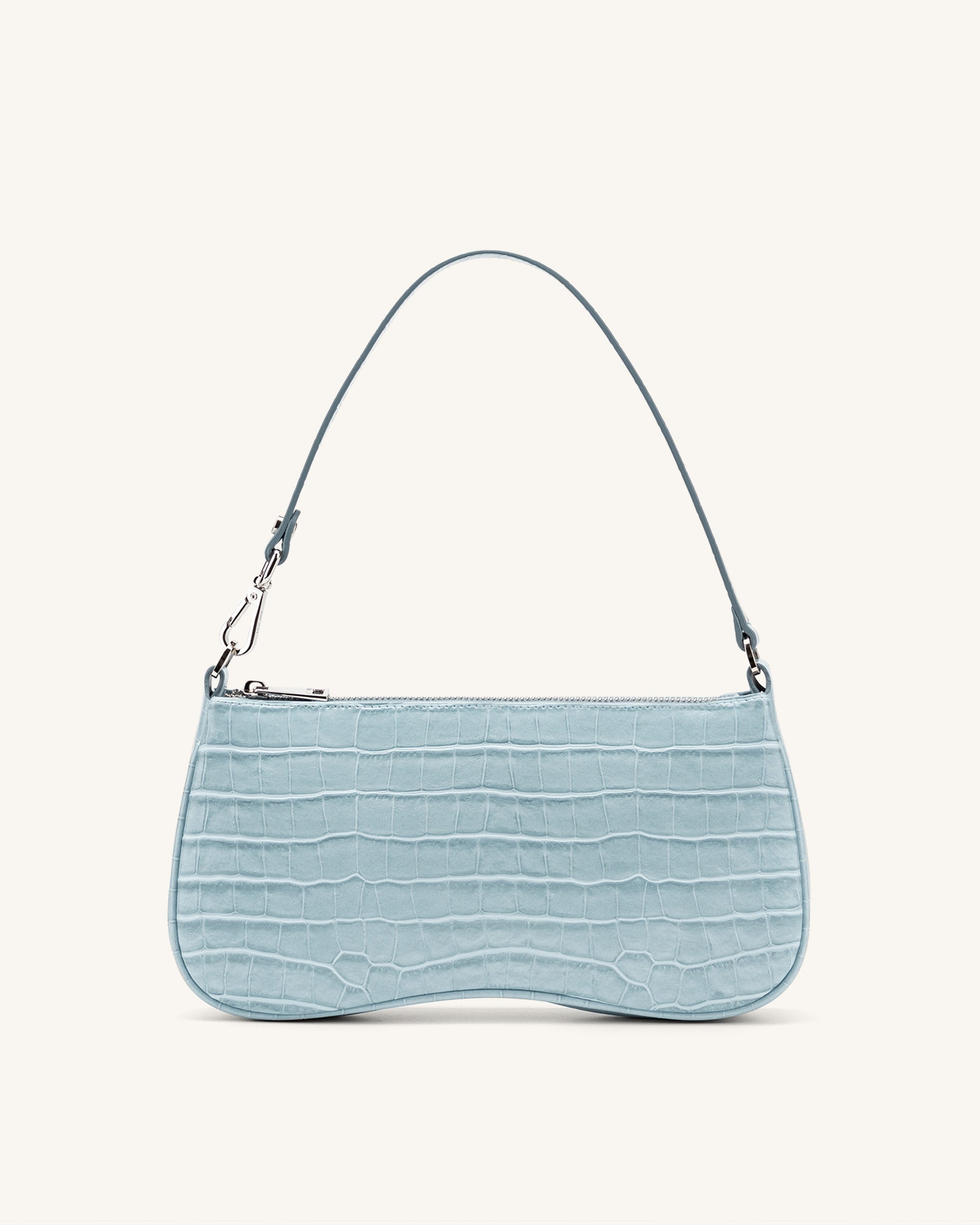 Blue croc shoulder bag new arrivals