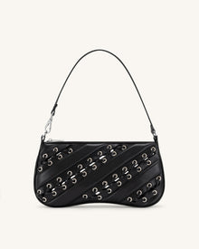 Eva Straps Shoulder Bag - Black