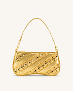 Eva Metallic Straps Shoulder Bag - Gold