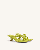 Maeve Strappy Mule - Lime Green