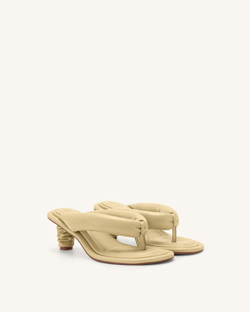 Talia Puffed Sandal - Butter